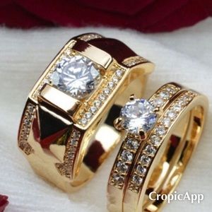 Stainless Steel Couple lovers ring